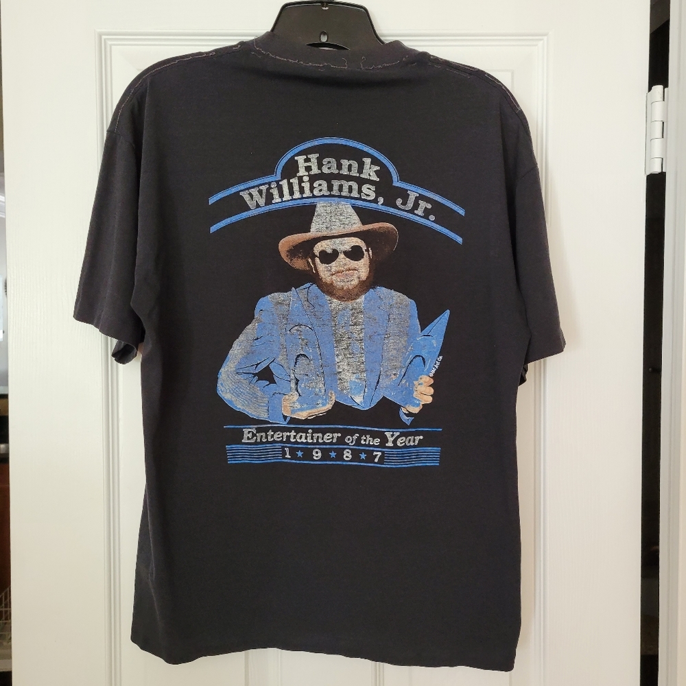 Vintage Hank Williams, Jr 1987 Entertainer of the Year Tee
